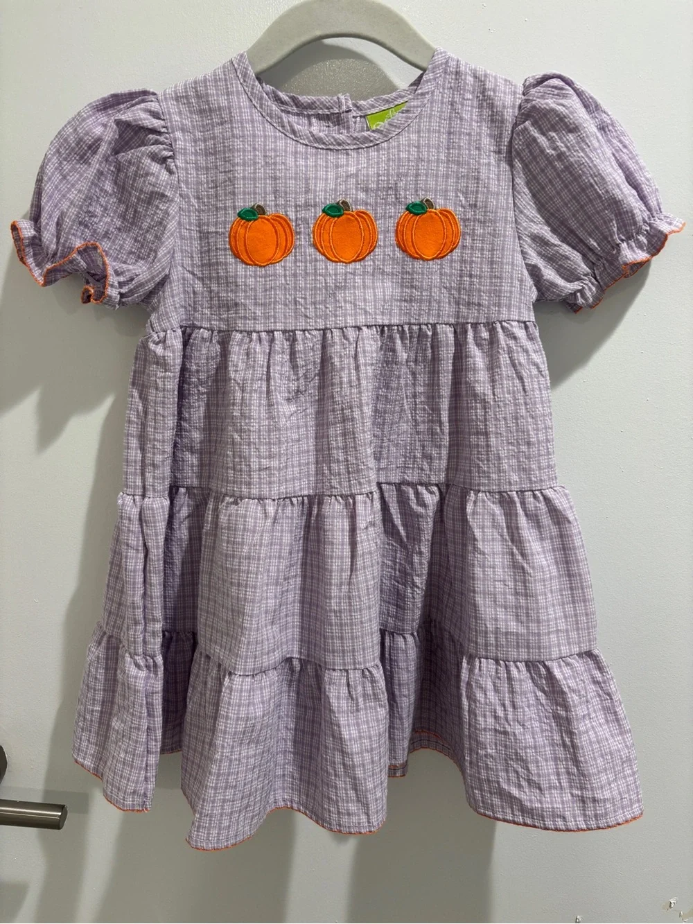 Kids Lavender Pumpkin Dress - classic Whimsey